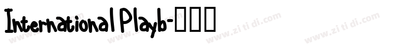 International Playb字体转换